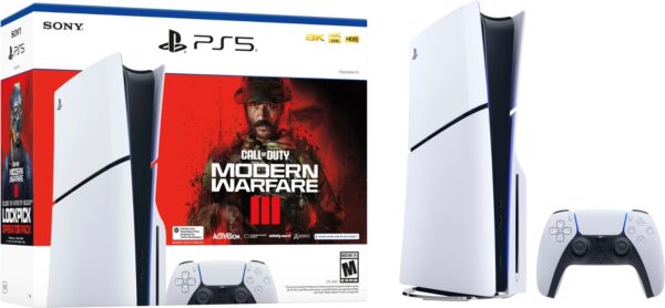 Sony - PlayStation 5 Slim Console – Call of Duty Modern Warfare III Bundle (Full Game Download Included) - White